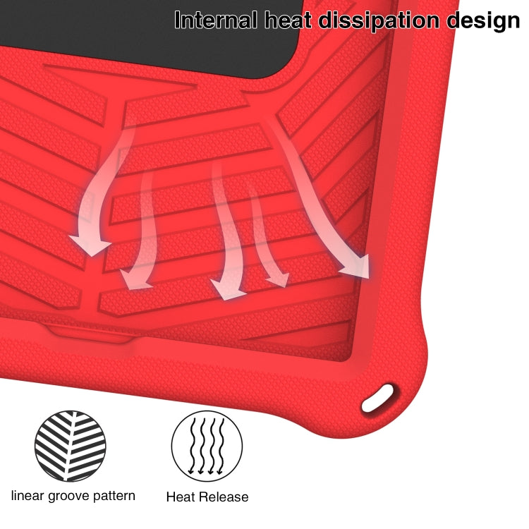 For Lenovo Tab M10 Plus TB-X606 Spider King Silicone Protective Tablet Case(Red) - Lenovo by PMC TechLife | Online Shopping South Africa | PMC TechLife | Buy Now Pay Later Mobicred