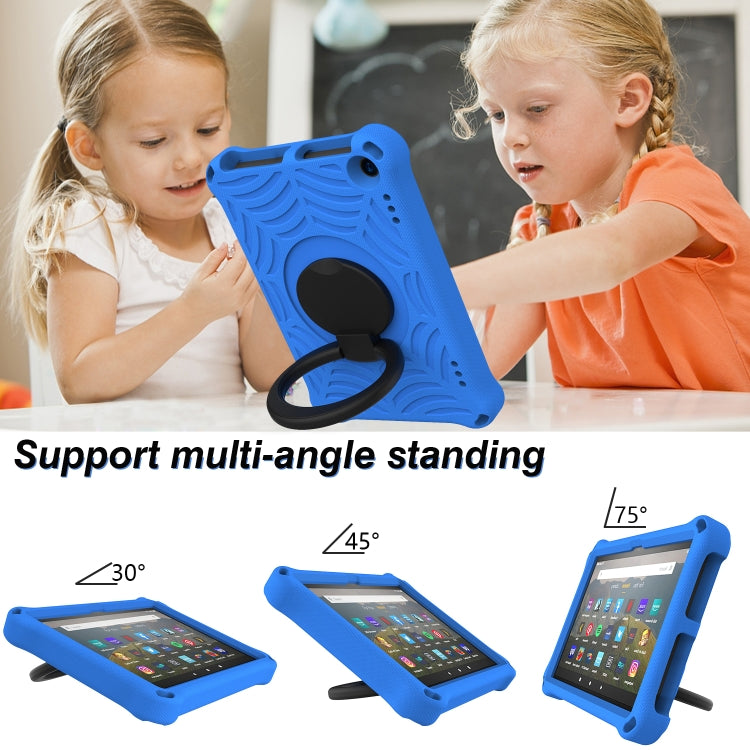 For Amazon Kindle Fire HD 8 2022 / 2020 Spider King Silicone Protective Tablet Case(Blue) - Amazon by PMC TechLife | Online Shopping South Africa | PMC TechLife | Buy Now Pay Later Mobicred