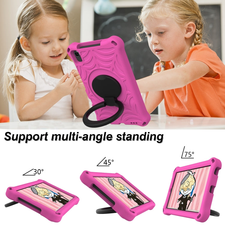 For Huawei MediaPad M5 Lite 8 Spider King Silicone Protective Tablet Case(Rose Red) - Huawei by PMC TechLife | Online Shopping South Africa | PMC TechLife | Buy Now Pay Later Mobicred