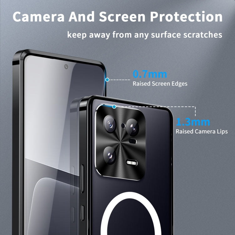 For Xiaomi 13 Pro MagSafe Magnetic Frosted Metal Phone Case(Black) - 13 Pro Cases by PMC TechLife | Online Shopping South Africa | PMC TechLife
