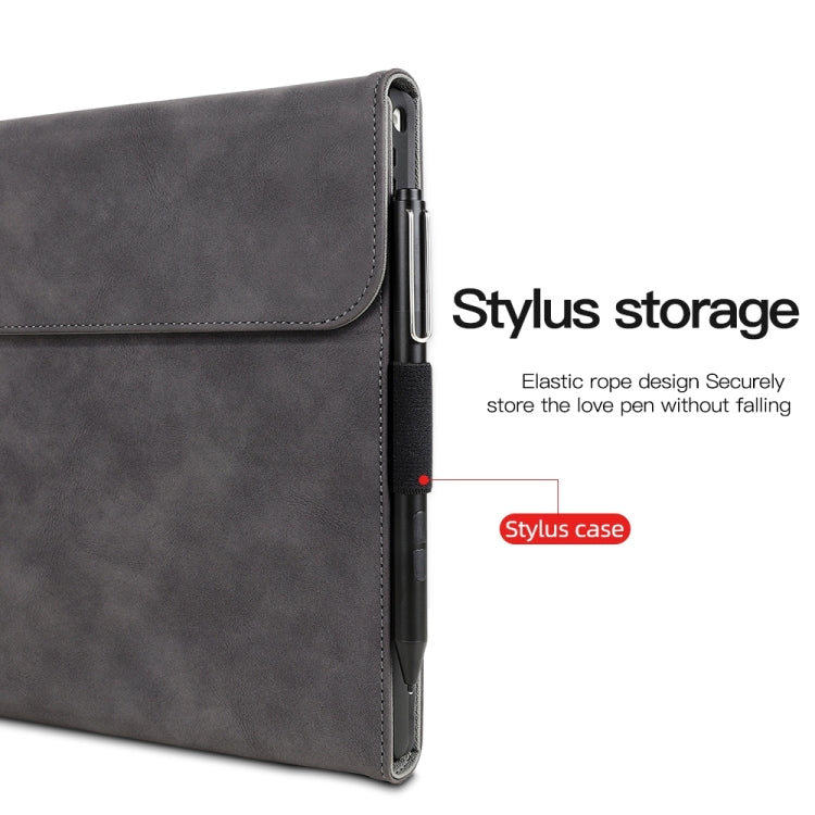 For Microsoft Surface Pro X Sheepskin All-Inclusive Shockproof Protective Case(Blue) - Others by PMC TechLife | Online Shopping South Africa | PMC TechLife | Buy Now Pay Later Mobicred