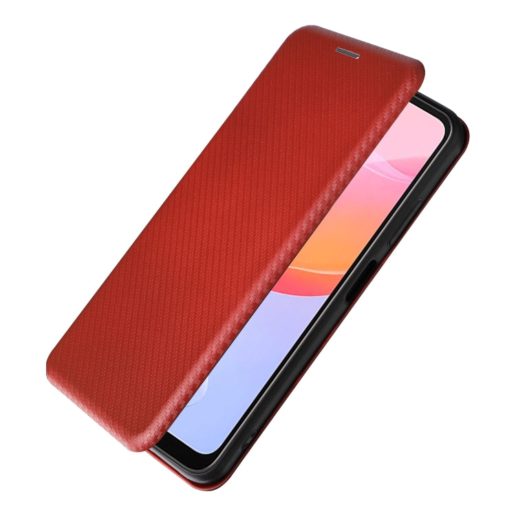 For Blackview A85 Carbon Fiber Texture Flip Leather Phone Case(Brown) - More Brand by PMC Jewellery | Online Shopping South Africa | PMC Jewellery | Buy Now Pay Later Mobicred