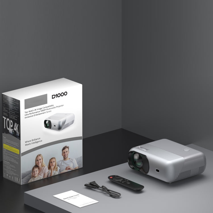 D1000 1920x1080P 320ANSI Lumens Portable Mini LCD LED Smart Projector, Android(AU Plug) - LED Projector by PMC Jewellery | Online Shopping South Africa | PMC Jewellery | Buy Now Pay Later Mobicred