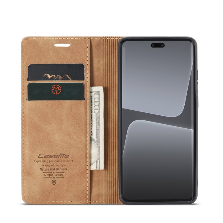 For Xiaomi 13 Lite CaseMe 013 Multifunctional Horizontal Flip Leather Phone Case(Brown) - Xiaomi Cases by CaseMe | Online Shopping South Africa | PMC Jewellery | Buy Now Pay Later Mobicred