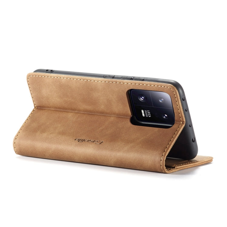 For Xiaomi 13 Pro CaseMe 013 Multifunctional Horizontal Flip Leather Phone Case(Brown) - Xiaomi Cases by CaseMe | Online Shopping South Africa | PMC Jewellery | Buy Now Pay Later Mobicred