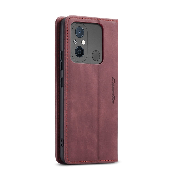 For Xiaomi Redmi 11A / 12C CaseMe 013 Multifunctional Horizontal Flip Leather Phone Case(Wine Red) - Xiaomi Cases by CaseMe | Online Shopping South Africa | PMC Jewellery | Buy Now Pay Later Mobicred