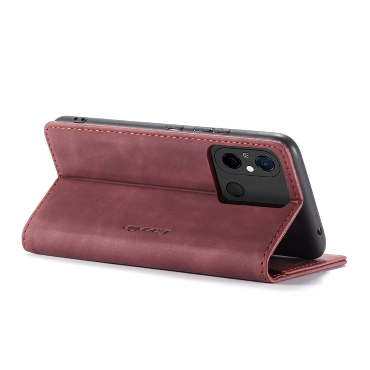 For Xiaomi Redmi 11A / 12C CaseMe 013 Multifunctional Horizontal Flip Leather Phone Case(Wine Red) - Xiaomi Cases by CaseMe | Online Shopping South Africa | PMC Jewellery | Buy Now Pay Later Mobicred