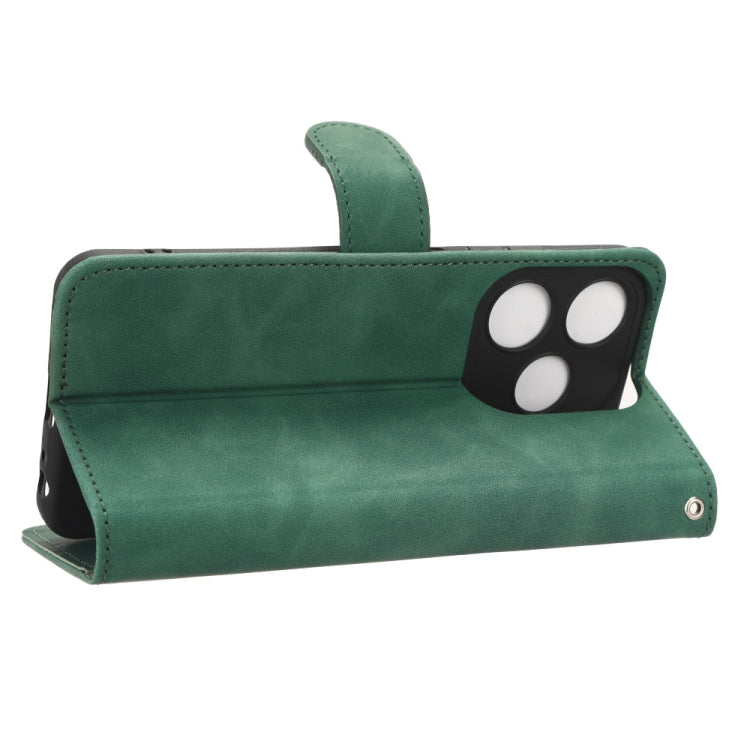 For TECNO Spark 10C Skin Feel Magnetic Flip Leather Phone Case(Green) - Tecno Cases by PMC TechLife | Online Shopping South Africa | PMC TechLife
