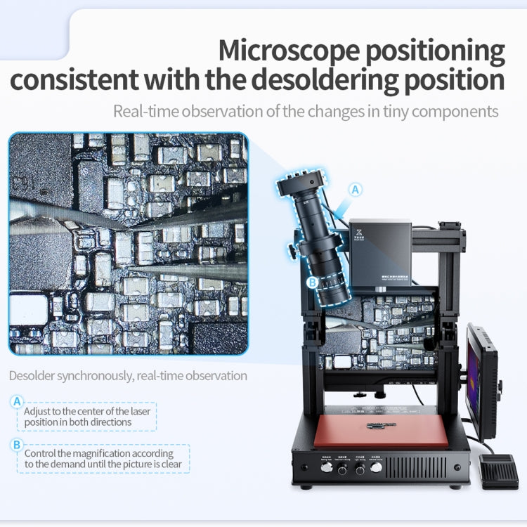 Mega-idea Intelligent Infrared Laser Desoldering Machine, Model:Without Microscope Set(US Plug) - Separation Equipment by QIANLI | Online Shopping South Africa | PMC Jewellery