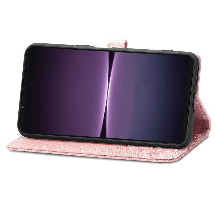 For Sony Xperia 1 IV Mandala Flower Embossed Leather Phone Case(Rose Gold) - Sony Cases by PMC TechLife | Online Shopping South Africa | PMC TechLife | Buy Now Pay Later Mobicred