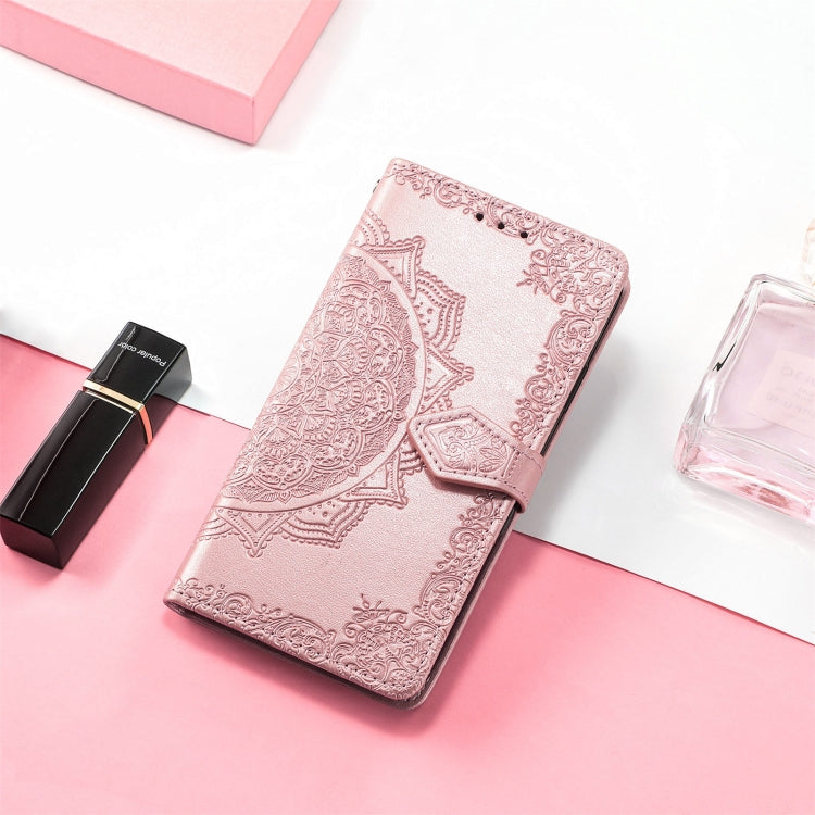 For Sony Xperia 1 IV Mandala Flower Embossed Leather Phone Case(Rose Gold) - Sony Cases by PMC TechLife | Online Shopping South Africa | PMC TechLife | Buy Now Pay Later Mobicred