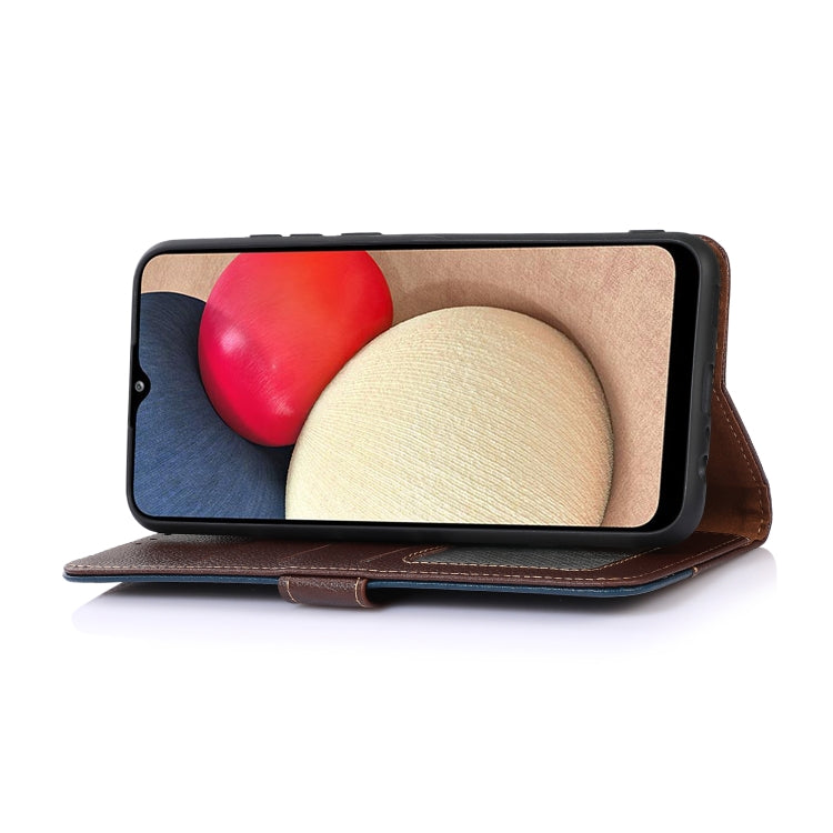 For Motorola Moto G34 KHAZNEH Litchi Texture Leather RFID Phone Case(Brown) - Motorola Cases by PMC TechLife | Online Shopping South Africa | PMC TechLife | Buy Now Pay Later Mobicred