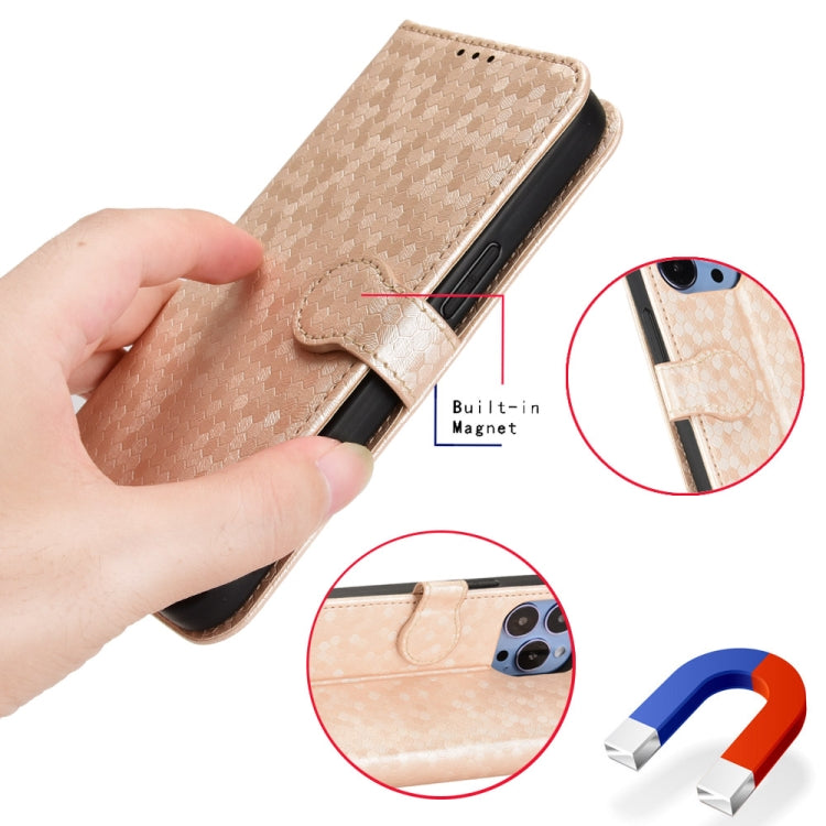 For Blackview A85 Honeycomb Dot Texture Leather Phone Case(Blue) - free shipping - PMC TechLife - Order now!