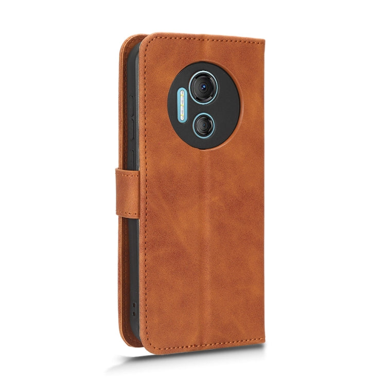 For Doogee X97 / X97 Pro Skin Feel Magnetic Flip Leather Phone Case(Brown) - Doogee Cases by PMC TechLife | Online Shopping South Africa | PMC TechLife | Buy Now Pay Later Mobicred