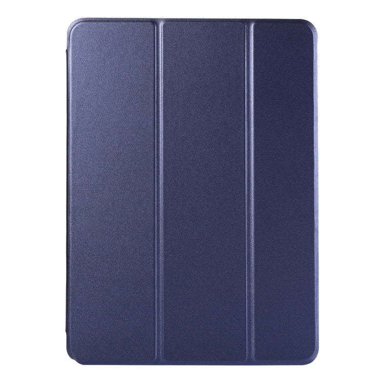 For iPad Air 13 2024 / Pro 12.9 2020 Non-buckle Double-sided Magnetic Flip Leather Tablet Case With Holder & Sleep / Wake-up Function(Dark Blue) - iPad Pro 12.9 (2020) Cases by PMC Jewellery | Online Shopping South Africa | PMC Jewellery | Buy Now Pay Later Mobicred