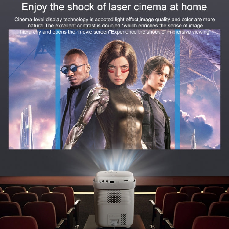 A007 Portable 1280 x 720 HD 113 ANSI Smart LED Projector, Plug:UK Plug(Black) - Mini Projector by PMC TechLife | Online Shopping South Africa | PMC TechLife | Buy Now Pay Later Mobicred