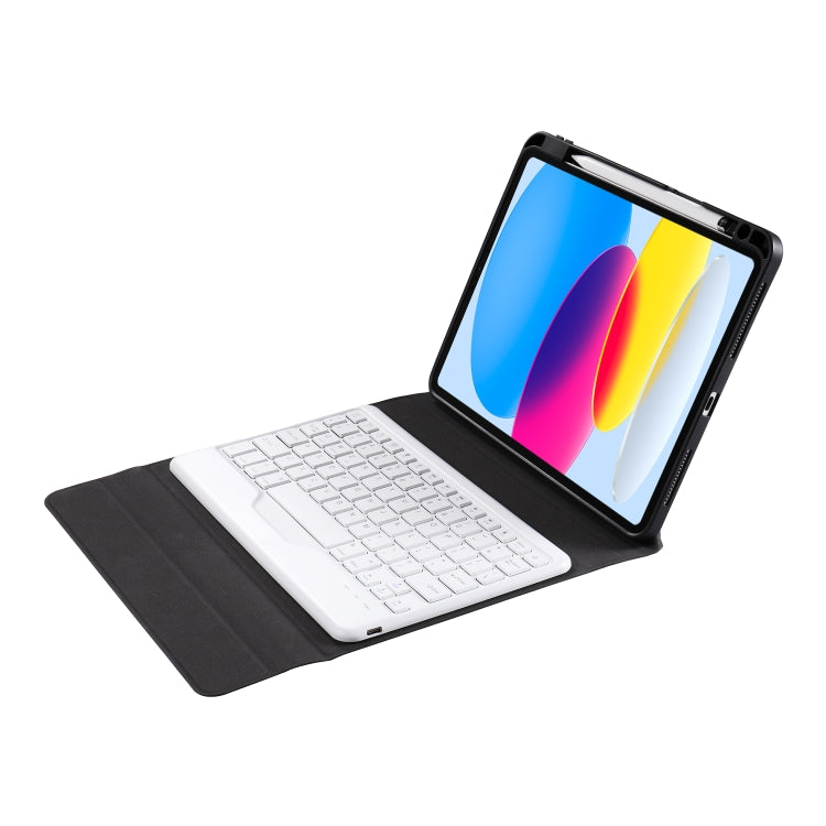 For iPad 10th Gen 10.9 2022 B10 Triangle Holder Tablet Bluetooth Keyboard Leather Case(Blue Pink) - Universal by PMC TechLife | Online Shopping South Africa | PMC TechLife