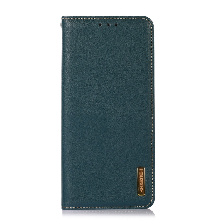 For Nokia C12 4G KHAZNEH Nappa Top Layer Cowhide Leather Phone Case(Green) - Nokia Cases by PMC TechLife | Online Shopping South Africa | PMC TechLife | Buy Now Pay Later Mobicred