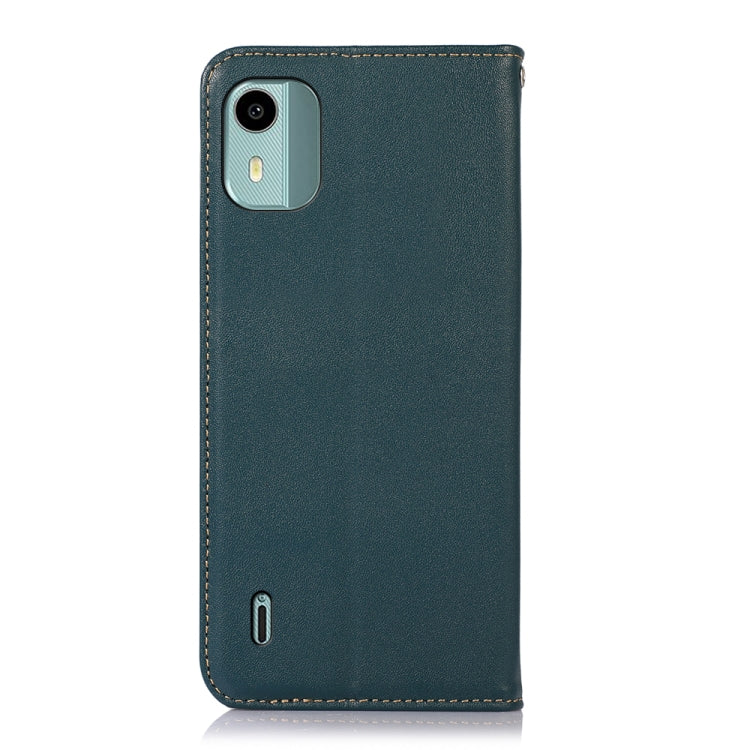 For Nokia C12 4G KHAZNEH Nappa Top Layer Cowhide Leather Phone Case(Green) - Nokia Cases by PMC TechLife | Online Shopping South Africa | PMC TechLife | Buy Now Pay Later Mobicred