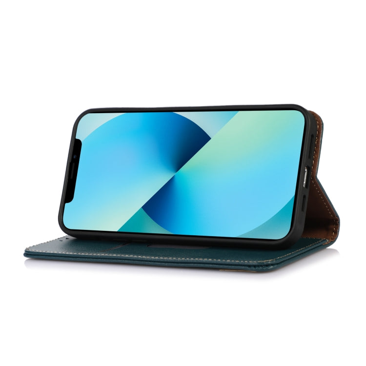 For Nokia C12 4G KHAZNEH Nappa Top Layer Cowhide Leather Phone Case(Green) - Nokia Cases by PMC TechLife | Online Shopping South Africa | PMC TechLife | Buy Now Pay Later Mobicred