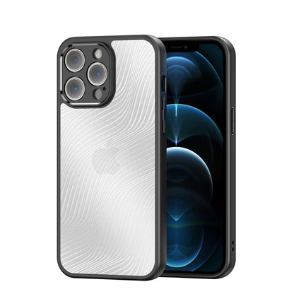 For iPhone 12 Pro DUX DUCIS Aimo Series  Frosted Feel Phone Case(Black) - iPhone 12 / 12 Pro Cases by DUX DUCIS | Online Shopping South Africa | PMC Jewellery | Buy Now Pay Later Mobicred