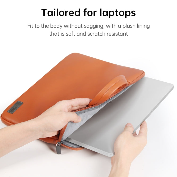 Waterproof PU Laptop Bag Inner Bag, Size:15 inch(Rose Gold) - Other by PMC Jewellery | Online Shopping South Africa | PMC Jewellery | Buy Now Pay Later Mobicred