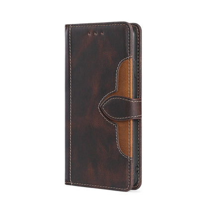 For Blackview A85 Skin Feel Magnetic Buckle Leather Phone Case(Brown) - More Brand by PMC Jewellery | Online Shopping South Africa | PMC Jewellery | Buy Now Pay Later Mobicred