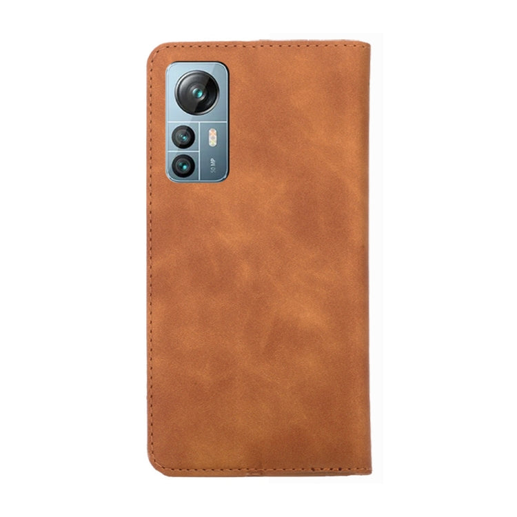 For Blackview A85 Skin Feel Magnetic Horizontal Flip Leather Phone Case(Light Brown) - More Brand by PMC Jewellery | Online Shopping South Africa | PMC Jewellery | Buy Now Pay Later Mobicred