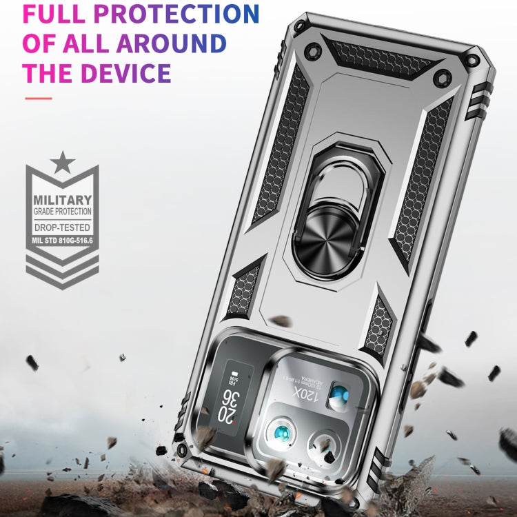 For Xiaomi Mi 11 Ultra Shockproof TPU + PC Phone Case with Holder(Blue) - Xiaomi Cases by PMC TechLife | Online Shopping South Africa | PMC TechLife | Buy Now Pay Later Mobicred