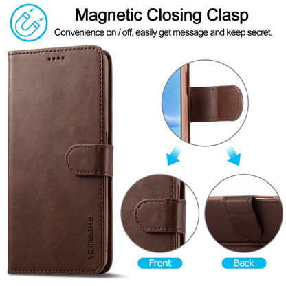 For OPPO A78 5G Global LC.IMEEKE Calf Texture Horizontal Flip Leather Case(Brown) - OPPO Cases by LC.IMEEKE | Online Shopping South Africa | PMC Jewellery | Buy Now Pay Later Mobicred