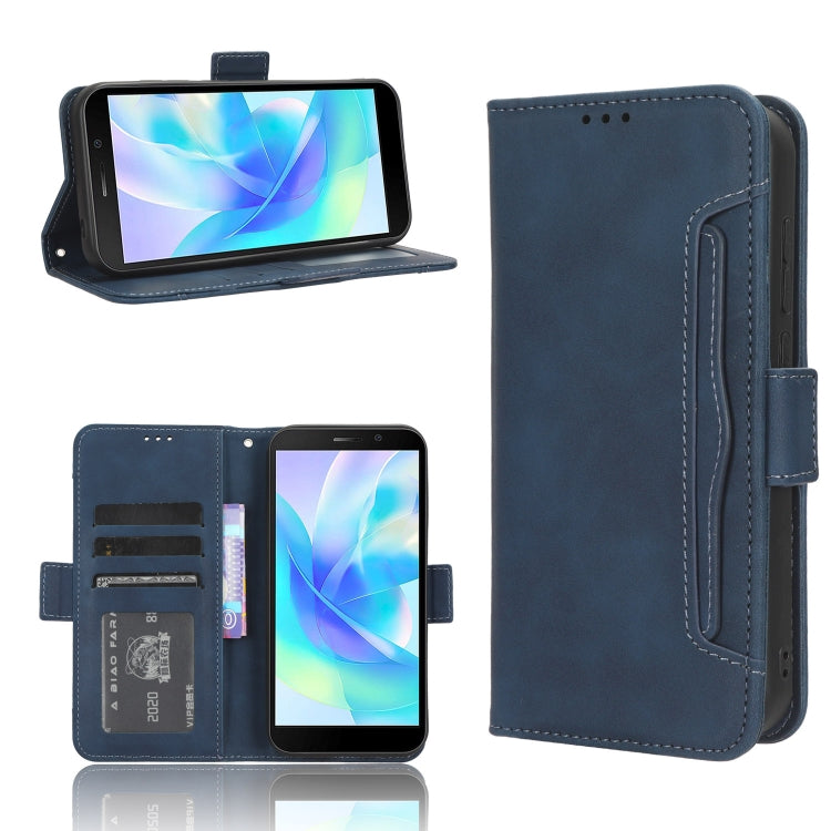 For Doogee X97 / X97 Pro Skin Feel Calf Texture Card Slots Leather Phone Case(Blue) - Doogee Cases by PMC Jewellery | Online Shopping South Africa | PMC Jewellery | Buy Now Pay Later Mobicred