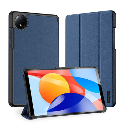 For Xiaomi Redmi Pad SE 4G DUX DUCIS Domo Series Magnetic Flip Leather Tablet Case(Blue) - More Tablet Cases by DUX DUCIS | Online Shopping South Africa | PMC Jewellery | Buy Now Pay Later Mobicred