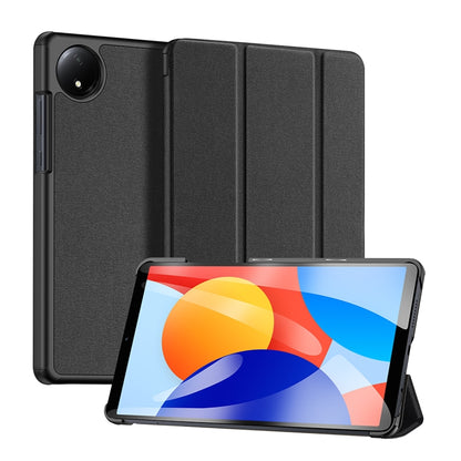 For Xiaomi Redmi Pad SE 4G DUX DUCIS Domo Series Magnetic Flip Leather Tablet Case(Black) - More Tablet Cases by DUX DUCIS | Online Shopping South Africa | PMC Jewellery | Buy Now Pay Later Mobicred