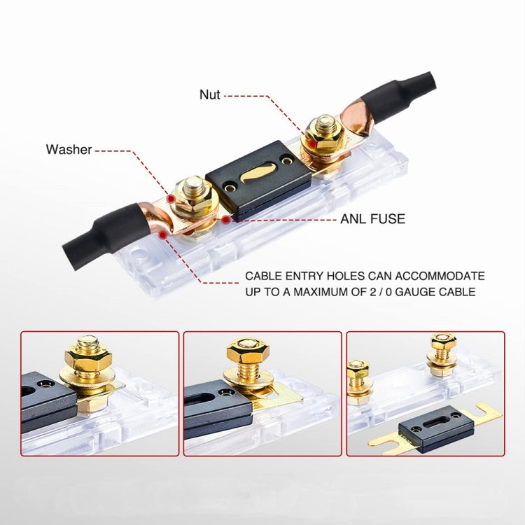 2 in 1 ANL Car Fuse Holder Electrical Protection Insulating Cover, Current:150A - Fuse by PMC TechLife | Online Shopping South Africa | PMC TechLife | Buy Now Pay Later Mobicred