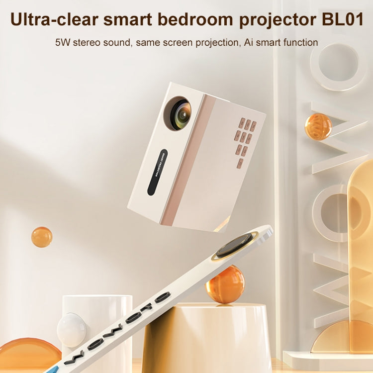 WOWOTO BL01 2.69 inch LCD Display 1280 x 720 HD 100 ANSI Smart LED Projector(EU Plug) - LED Projector by WOWOTO | Online Shopping South Africa | PMC Jewellery | Buy Now Pay Later Mobicred