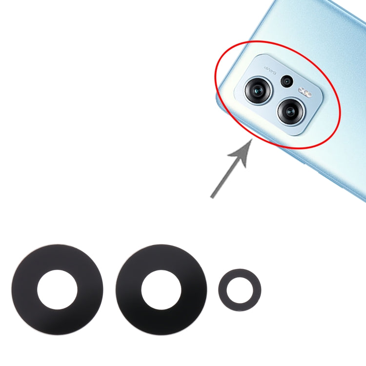 For Xiaomi Redmi K50i 10pcs Back Camera Lens - Camera by PMC TechLife | Online Shopping South Africa | PMC TechLife