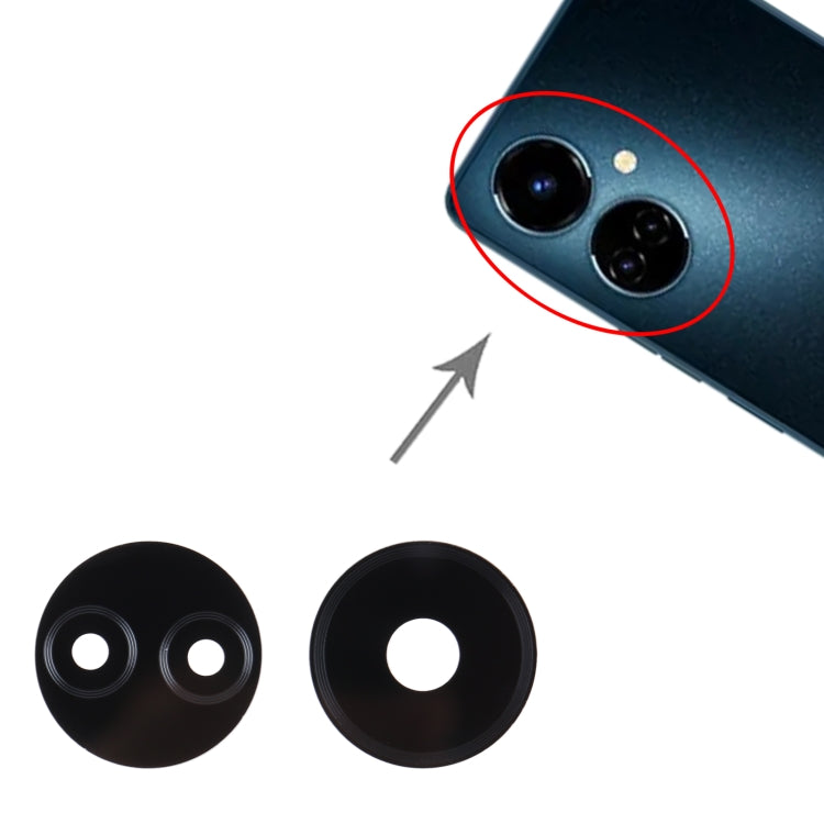 For Tecno Camon 19 10pcs Back Camera Lens - Camera Parts by PMC TechLife | Online Shopping South Africa | PMC TechLife