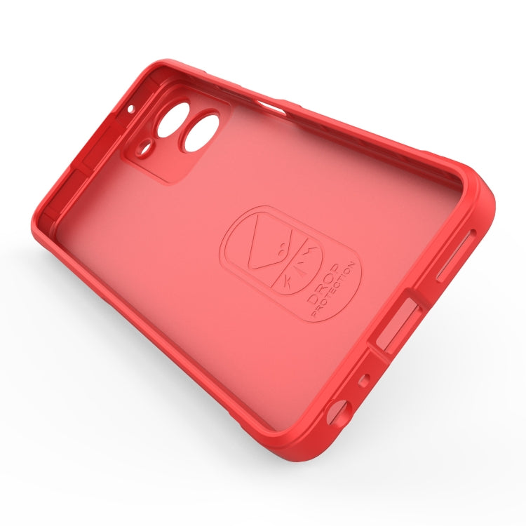 For Realme 10 Pro 5G Magic Shield TPU + Flannel Phone Case(Grey) - Realme Cases by PMC TechLife | Online Shopping South Africa | PMC TechLife | Buy Now Pay Later Mobicred