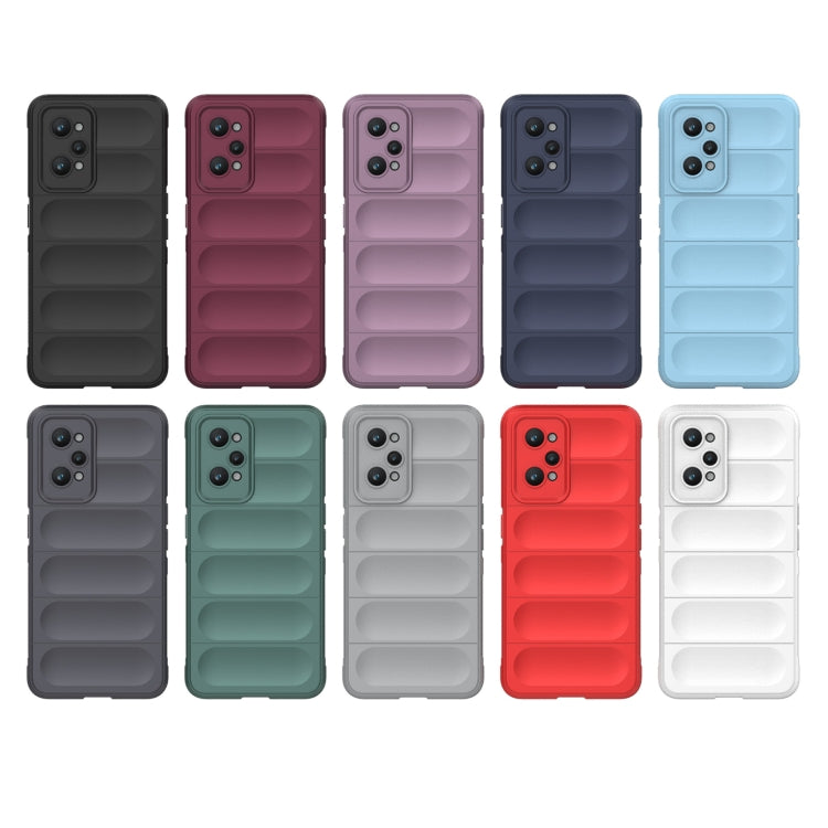 For Realme GT2 Magic Shield TPU + Flannel Phone Case(Black) - Realme Cases by PMC TechLife | Online Shopping South Africa | PMC TechLife