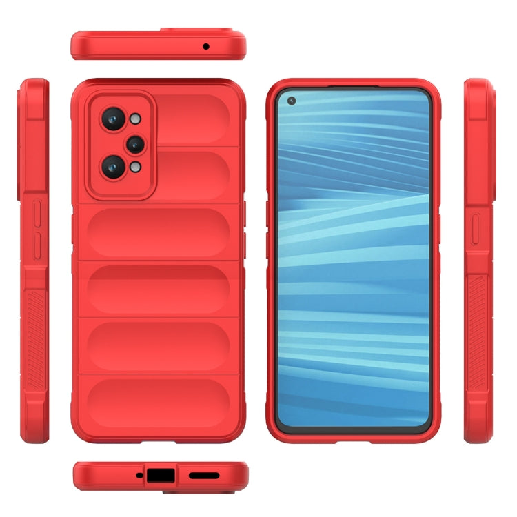 For Realme GT2 Magic Shield TPU + Flannel Phone Case(Black) - Realme Cases by PMC TechLife | Online Shopping South Africa | PMC TechLife