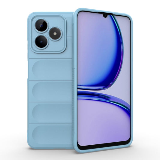 For Realme C53 4G Magic Shield TPU + Flannel Phone Case(Light Blue) - Realme Cases by PMC Jewellery | Online Shopping South Africa | PMC Jewellery | Buy Now Pay Later Mobicred