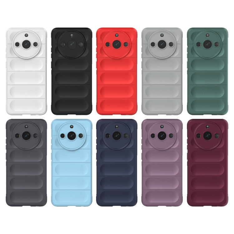 For Realme 11 5G Magic Shield TPU + Flannel Phone Case(Wine Red) - Realme Cases by PMC TechLife | Online Shopping South Africa | PMC TechLife | Buy Now Pay Later Mobicred