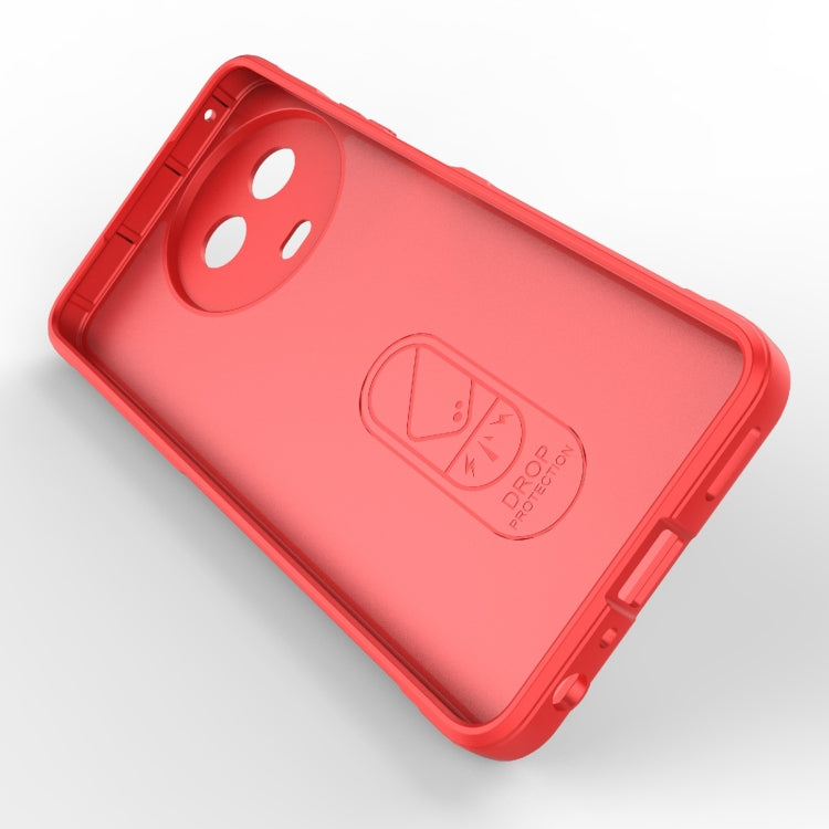 For Realme 11 5G Global Magic Shield TPU + Flannel Phone Case(Light Blue) - Realme Cases by PMC TechLife | Online Shopping South Africa | PMC TechLife | Buy Now Pay Later Mobicred