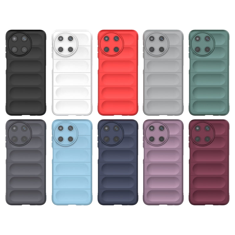 For Realme 11 4G Global Magic Shield TPU + Flannel Phone Case(Red) - Realme Cases by PMC TechLife | Online Shopping South Africa | PMC TechLife | Buy Now Pay Later Mobicred
