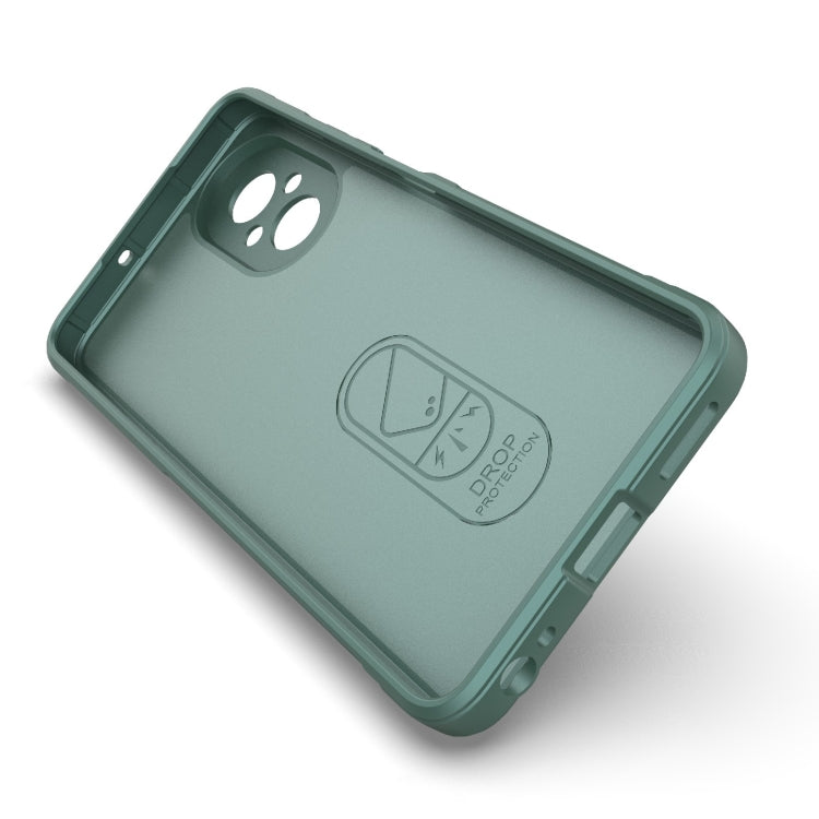 For Realme C67 4G Global Magic Shield TPU + Flannel Phone Case(Dark Green) - free shipping - PMC TechLife - Order now!