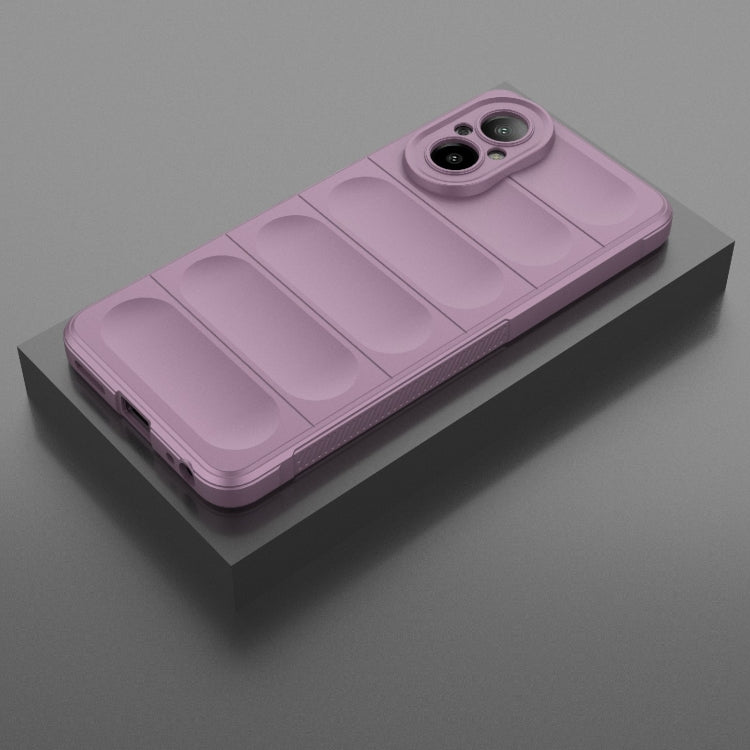 For Realme C67 4G Global Magic Shield TPU + Flannel Phone Case(Purple) - Realme Cases by PMC TechLife | Online Shopping South Africa | PMC TechLife | Buy Now Pay Later Mobicred