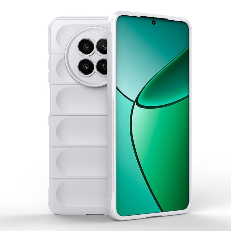 For Realme 12 5G Global Magic Shield TPU + Flannel Phone Case(White) - free shipping - PMC TechLife - Order now!