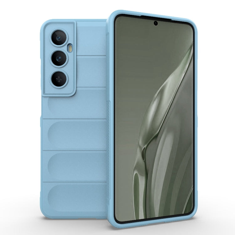 For Realme C65 4G Global Magic Shield TPU + Flannel Phone Case(Light Blue) - Realme Cases by PMC TechLife | Online Shopping South Africa | PMC TechLife | Buy Now Pay Later Mobicred