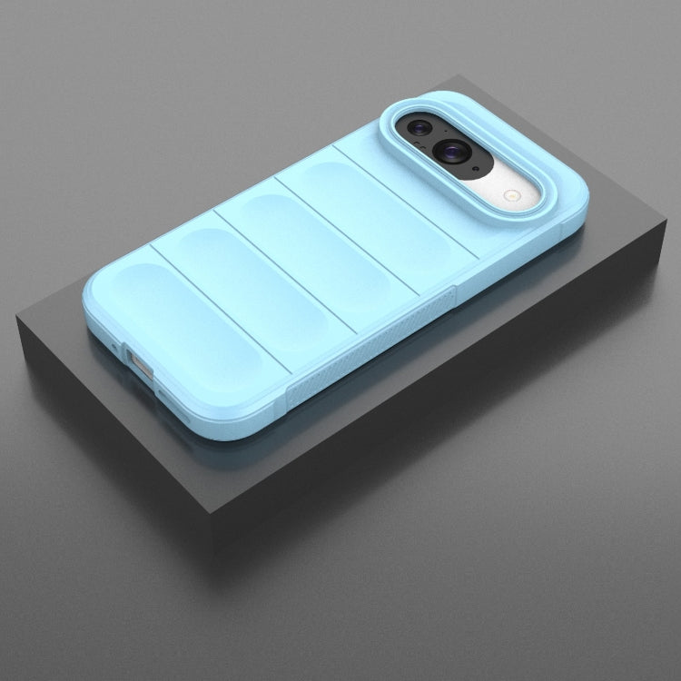 For Google Pixel 9 5G Global Magic Shield TPU + Flannel Phone Case(Light Blue) - free shipping - PMC TechLife - Order now!