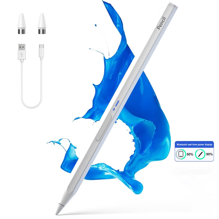 BP19-BL Type-C Universal Magnetic Hexagon Bluetooth Stylus Pen(White) - Stylus Pen by PMC TechLife | Online Shopping South Africa | PMC TechLife